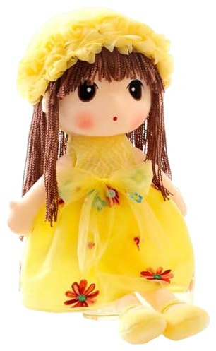 Generico Doll Di Rag Soft Cute Plüsch Fleischbällchen | Handgemachte Weiche Puppe Mit Hutrock Mit Kleidung Für Kinder Kinder