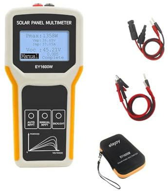EY1600W LCD-Display Smart MPPT Solarpanel-Tester Messgerät Energiesysteme Solarmodule VOC-Test PV-Tester