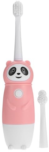 LALADEFIEE Elektrische Kinderzahnbürste Komfortables Mundpflegegerät mit Weichen Borsten Ipx7 Schützt Zahnschmelz in Rosa für Kinder ab 3 Jahren