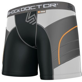 ShockDoctor Damen Schutzkleidung Ultra Doppel Kompressions-Sliding-Short, Black, M