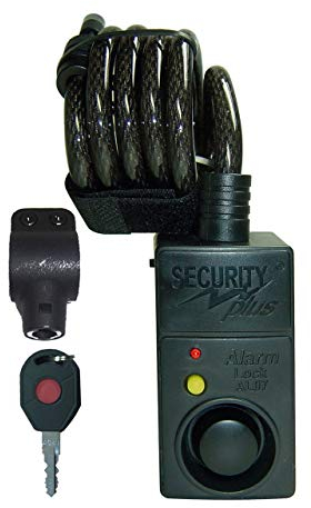 Security Plus Spiral- Alarmschloss, schwarz
