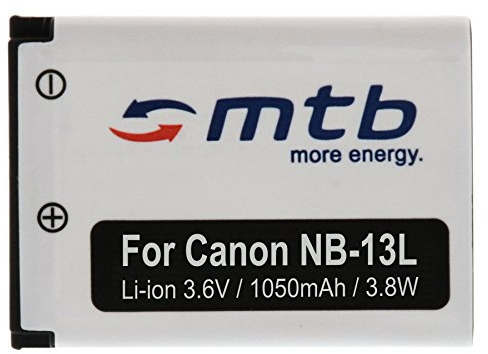 Batterie NB-13L NB13LH pour Canon PowerShot G7 X (3.6V - 1050mAh - avec INFOCHIP)