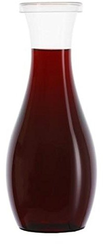 Shatterproof Plastic Wine Carafe with Lid 28oz / 800ml - Recyclable PET Decanter Holds a Full 75cl Bottle
