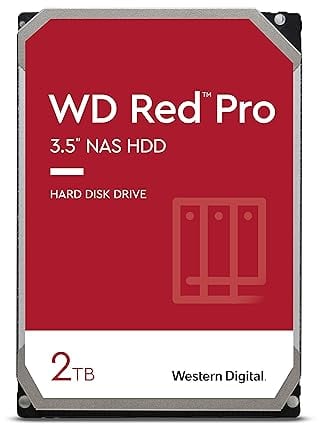 WD Red Pro 2TB SATA 6Gb/s 64MB Cache Internal 8,9cm 3,5Zoll 24x7 7200rpm optimized for SOHO NAS systems 8-16 Bay HDD Bulk