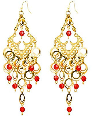Boland 64491 Ohrringe Gypsy de luxe, Kostüm, One Size