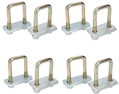 8 Pack M10 40mm x 70mm U-Bolt N-Bolt with Plates & Nuts HIGH TENSILE