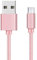 PHONILLICO Cable compatible avec Samsung Galaxy A10 / A7 2018 / A6 2018 / A6 PLUS 2018 / A7 2015 / A5 2015 / A5 2016 / A3 2015 / A3 2016 - Cable Chargeur Micro USB Nylon Tressé Rose 1 Metre