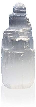 Selenite Pietra Iceberg Skyscraper Tower Cascata con superficie di appoggio circa 10 cm di altezza origine: Marocco gemma meditazione – Yoga – Feng Shui