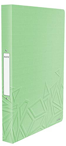 Leitz Urban Chic Ringbuch, A4, 26 mm Rückenbreite, 2 D-Ring Mechanik, Grün, 42070050