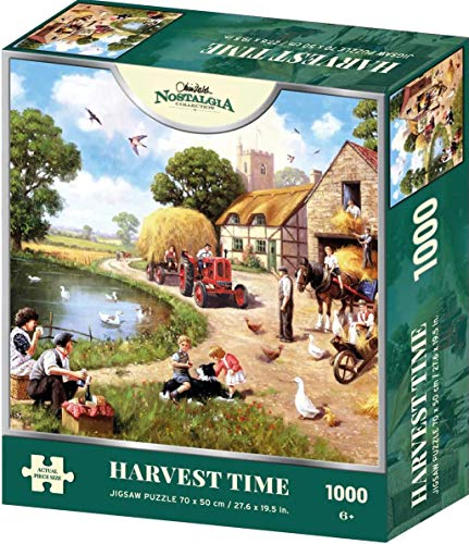 Kevin Walsh K33007 Nostalgia Harvest Time Puzzle, 1000 Teile, Mehrfarbig, 70 x 50 cm