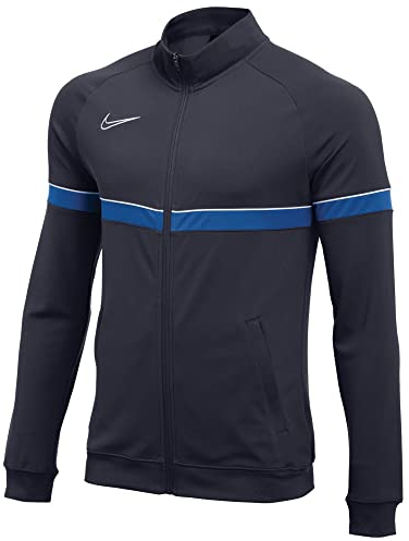 Nike Veste de Football de Survêtement en Tricot pour Garçon, Bleu (Obsidienne/Blanc/Bleu Royal), L