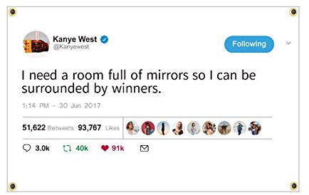 Rapper Funny Mirrors Flag 3x5 FT I Need A Room Full of Mirrors So I Can Be Surrounded by Winners Banner Funny Flags for Room Wall Hanging Large Tapestry College Dorm Decor Banner Indoor Bedroom Sign