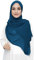 Lina & Lily Damen Muslim Premium Chiffon Hijab Kopftuch Schal aus Leicht Stoff (Preussischblau)
