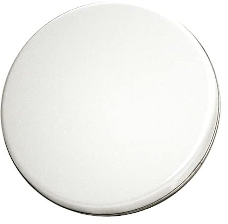 Baumalu Cache plaque Ø 20 cm émail blanc bord inox