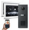 Goliath Hybrid | IP | Full-HD Video Türsprechanlage | App | 1-Fam | 2 x Full-Touchscreen 10 | Aluminium Unterputz Türstation | + Codeschloss | 180° Ultra-Weitwinkel | AV-IPS-657