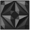 MIX3D Decorative 3D Wall Panels Textured PVC Wall Panels for Interior Wall Decor, 12''x12'' Black, Pack of 33 Tiles Cover 32 Sq. Ft