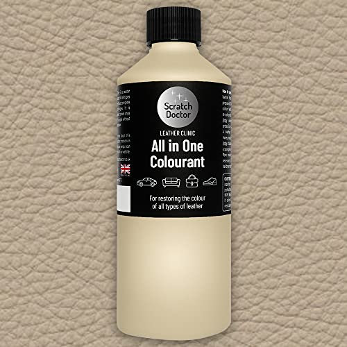 Scratch Doctor - Colorante per pelle, autosigillante per Mercedes, vernice per riparazione, per sedili auto e interni in pelle Mercedes (beige ghiaia 735)
