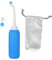 Bouteille Peri pour les soins post-partum, 500ml Bidet Portable Rétractable de Voyage avec Double Buse, Sac de Transport, pour le Nettoyage Périnéal, Soins Féminins, Bébé, Pulvérisateur(Bleu)