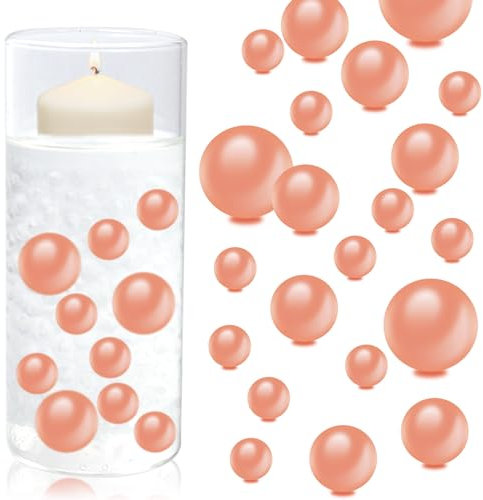 180PCS Floating Pearls for Vase, 8/14/20mm Pearl Beads Vase Filler for Centrepiece, Floating Pearl Beads Decoration for Wedding Party Table
