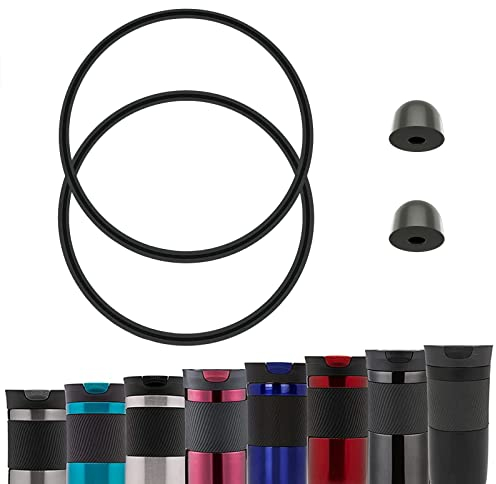 4 Pack Gaskets and Lid Replacement Parts Compatible with Contigo Snapseal Byron Travel Mug 16oz & 20oz