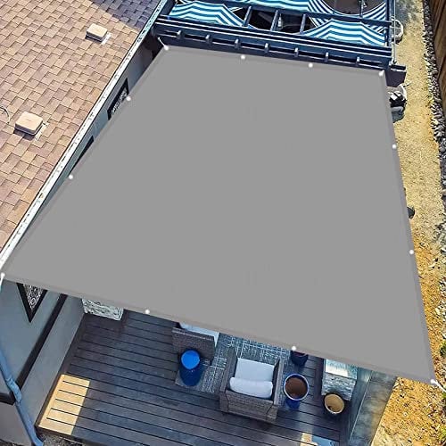Sun Shade Sail Waterproof 3 x 3 m Rectangle 95% UV Block Water Resistant Shade Cover Canopy with Rope with Free Rope for Garden Gazebo Pergola Patio, Light Grey