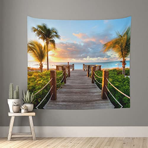 Allocs Wandbehang mit Palmen für Schlafzimmer, Wohnzimmer, Wohnheim, Heimdekoration, 152,4 x 130,9 cm