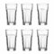 LUXENTU Longdrinkgläser mit personalisierter Gravur, 340 ml, Individualisierbare Cocktailgläser für Bar & Gastronomie, Robuste Trinkgläser, Spülmaschinengeeignet, Name gerade, 6 Stück