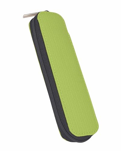 Online Stifte-Etui, Stylisches Stiftemäppchen mit Reißverschluss, mit 2 Stift-Schlaufen, Tasche für Kugelschreiber, Füller, Pinsel etc, Federmäppchen für Schule, Uni & Büro