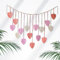 Qivine Tenture Murale en Macramé Macrame Mural Fait Main Feuille Avec des Perles en Bois Decoration Murale Bohème, pour le Salon, la Chambre, le Mariage, 120 * 75CM