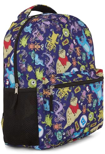 Disney Pixar All-Over Print Backpacs - Incredibles, König der Löwen, Monster Inc, Toy Story - Strapazierfähiger Rucksack für alle Altersgruppen, Blau, Classic