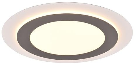 Trio Leuchten LED Deckenleuchte Morgan 641519207, Metall Weiß matt, Acryl, inkl. 46 Watt LED, Fernbedienung