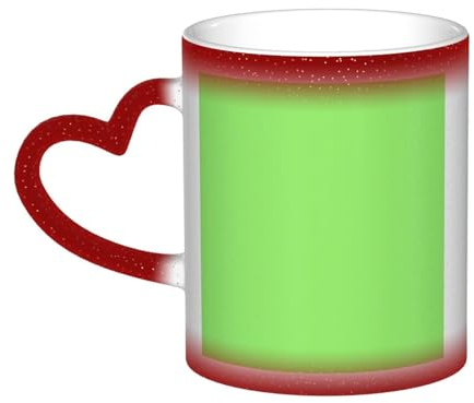 FoRes Tinta unita verde chiaro Trasformativo Colore Cambiare Tazza - Indoor ed Outdoor Camping Skyrim Tazza in ceramica