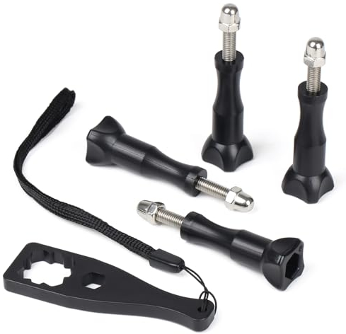 HSU 4Pcs Tornillo de Pulgar Mas Largo para GoPro, Extensión de Longitud de Tornillos de Cámara para GoPro con Media Mod o Carcasa Impermeable