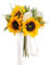 JAWSEU Kunstblumen Deko Sonnenblumen Brautstrauss Hochzeit Blumenstrauß Gefälschte Sonnenblumen Braut Bouquet Blume Brautstrauss Blumenstrauß Brautsträuße Kunstblumen für Hochzeit Brautjungfer