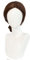 MIGUOO Anime Padmé Amidala Cosplay Perücke, Braune Langhaar Perücken, Für Halloween Kostüm Party Mit Perücke Cap