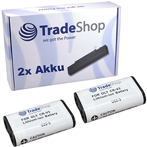 2X Trade-Shop Kamera Li-Ion Akku kompatibel mit Pentax OPtio S30 Optio S40 Optio S45 Optio S50 Optio S55 Optio S60 D-435 K100D K110D K200D DB100 DB200