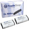 2X Trade-Shop Kamera Li-Ion Akku kompatibel mit Pentax OPtio S30 Optio S40 Optio S45 Optio S50 Optio S55 Optio S60 D-435 K100D K110D K200D DB100 DB200