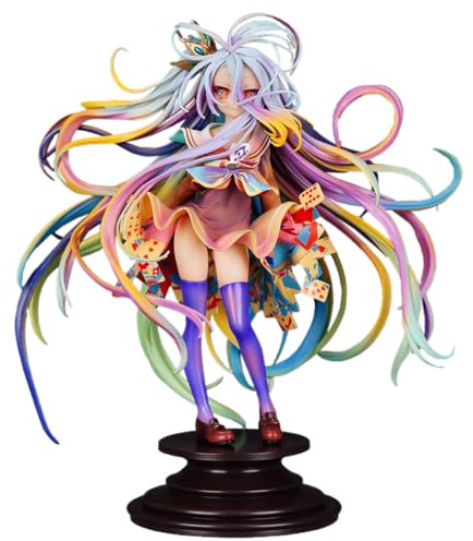 RZAHUAHU No Game No Life Shiro Anime Figur 1/7 Yuu Kamiya Art Works 24CM Mehrfarbig PVC Figure