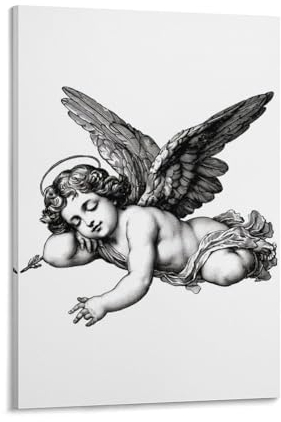 YTPONBCSTUG Poster Modern Decorative Artwork Wings on Canvas Angels Wall Art for Home Bedroom Decorations 24x36inch(60x90cm)