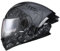 Woljay Casco Da Motociclista Casco Integrale Flip Up Doppia Visiera Integrato Moto Per Adulti Uomini Donne Street Racing Ciclomotore Approvato DOT/ECE (Starry Sky-Silver Transparent Visor,Large)