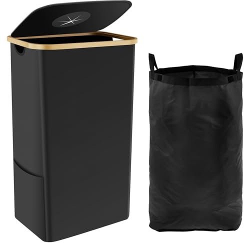 BAODBF Recycle Bin with Lid,105L Recycling Storage Container,Recycle Bottle Bin,Collapsible Waste Bin,Collapsible Recycling Bin for Family,Hotel,Camping Trips