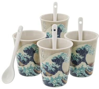 Arty Hokusai 4er Set Tassen