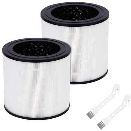 FY0611 Ersatzfilter Kompatibel mit Philips Luftreiniger 600 Series: AC0650 und AC0651/10-2 True HEPA Filter und 2 Reinigungsbürsten - Teilenummer FY0611/30