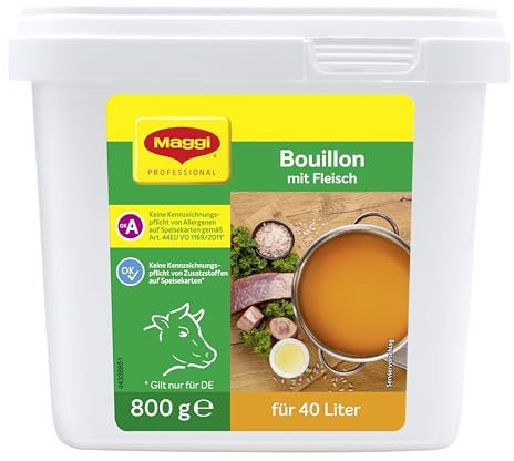 MAGGI Professional Bouillon mit Fleisch o.k.A., 1er Pack (1 x 800g Gastro box)