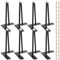 DAJAVE 8 Pcs Hairpin Legs 20cm/8inch Black Metal Furniture Legs Heavy Duty Coffee Table Legs with Floor Protectors Hairpin Table Legs for Coffee Table, Sofa, TV Cabinets