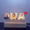 INDIGOS UG - 3D LED Lampe - OMA - individuell personalisiert mit Fotos und Wunschtext - Fotogeschenk für Familie, Mama, Papa, Opa, Oma - Valentinstag Muttertag Vatertag