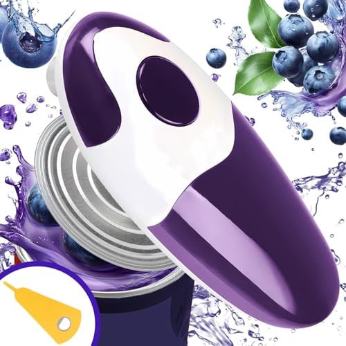 Electric Can Opener, Electric Tin Openers Hand Free, for Arthritis Hands, One Touch Switch Button, Simple Operation, Comes with a Bottle Opener, Suitable for Chefs, Housewives and The Elderly