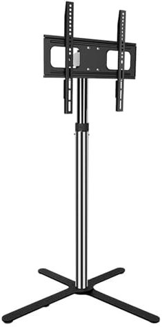 QICBYING Adjustable Height LCD TV Floor Stand - 360° Rotation Tilting TV Floor Mobile Stand, TV Base Rack, Advertising Machine Floor Stand, Monitor Touch Screen Stand, for 32-50 Inch Screens