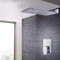Badewanne Regenduschkopf Luxus Wandmontage Quadratischer Messing Wasserfall Duschset Fabrik Direkt Badezimmer Duschhahn,Dusche