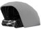 XFQZJG Carport grigio in acciaio inossidabile, tenda pieghevole retrattile per auto, riparo durevole semiautomatico, garage pieghevole mobile L5.5m * W 2.5m * H 2.3m